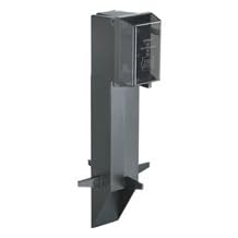 Arlington Industries - GPD19B - GARD-N-POST - 19.5 ضميمة منخفضة الملف الشخصي مع غطاء مدمج - أسود