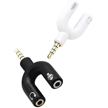 2pcs Audio Splitter Converter Dual Female Headphone Adapter Plated Connectors Compact Lightweight Design for Stereo Sound Sharing and Portable Use