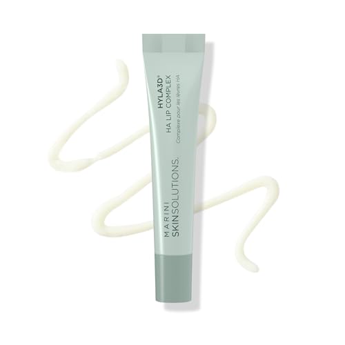 Marini SkinSolutions Hyla3D HA Lip Complex - يستهدف العلامات المرئية لشيخوخة الشفاه ويعزز الترطيب بحمض الهيالورونيك والببتيدات والريتينول - خالي من القسوة - صنع في الولايات المتحدة الأمريكية - 0.5 أونصة
