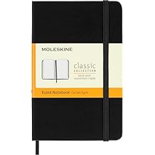 مولسكين كلاسيك Notebook ، غلاف صلب ، جيب (3.5 × 5.5 بوصة) محكم / مبطن ، أسود ، 192 صفحة