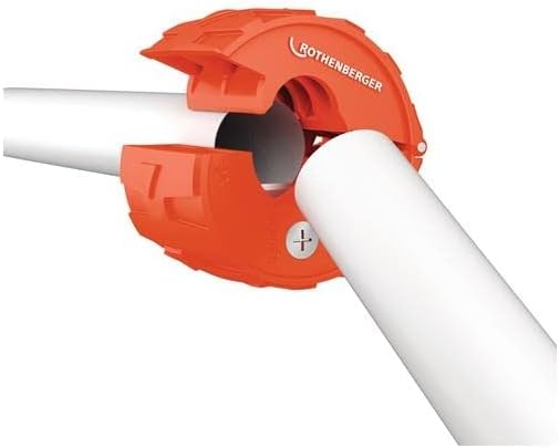 ROTHENBERGER 1000003051 ROCUT Plastic Pro Plastic Pipe Cutter, EU, 15 mm - 22 mm Working Area Diameter