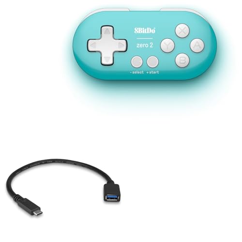كابل BoxWave متوافق مع 8BitDo Zero 2 - محول توسيع USB، أضف أجهزة متصلة بـ USB إلى هاتفك