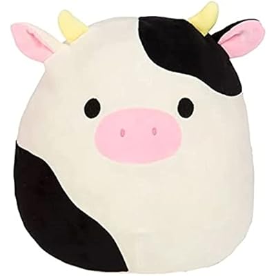 Squishmallows Official Kellytoy Plush Farm Squad Squishy Soft Toy Animals 8 Inch، Connor Cow