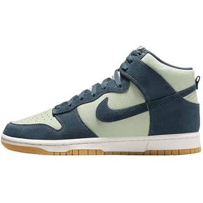 حذاء Nike Dunk High Retro SE للرجال FZ4739-300، Jade HorizonPhantomGum YellowArmory Navy مقاس 11