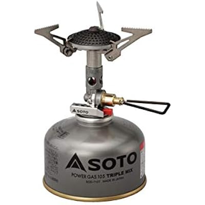 SOTO SOD-300S موقد واحد ، مدمج ، مجهز بمنظم صغير طاقة حرارية عالية ، مقاومة للرياح ، علبة OD ، حقيبة تخزين متضمنة ، منفردا ، رحلات ، تسلق الجبال ، موقد منظم صغير