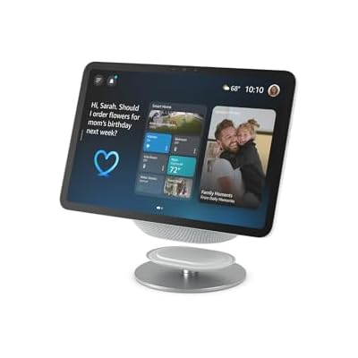 حامل أمازون القابل للتعديل، مصمم لـ Amazon Echo Show 8 & 11 (إصدارات 2025، تباع بشكل منفصل)، Glacier White
