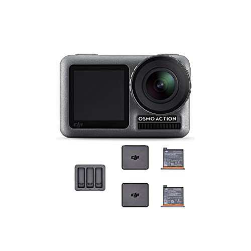 حزمة كاميرا DJI Osmo Action 4K مع مجموعة شحن الحركة DJI Osmo 2 عنصر