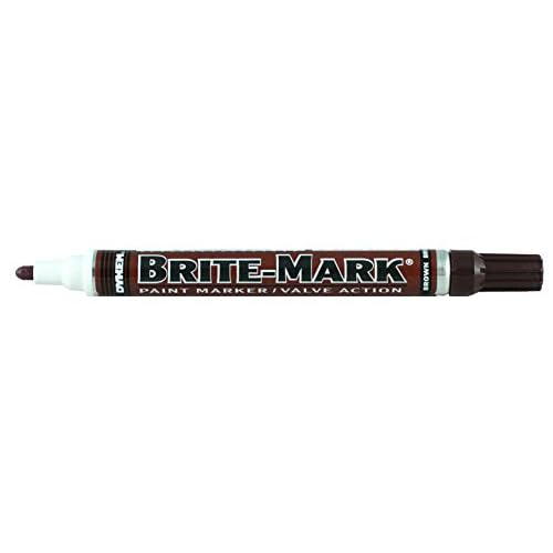 علامة طلاء متوسطة الحجم من Brite-Mark ، بني