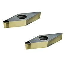 MaxTool 2PCs PCD Tipped Turning Inserts Diamond 35 VCMW160408 Milling Indexable Insert Grade 1500 Polycrystalline VCMW332P2