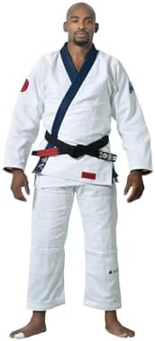 Ronin Shinsei Yugure BJJ Gi White Jiu Jitsu Gi للرجال زي BJJ Gi كامل للرجال مع مجموعة حقائب Gi