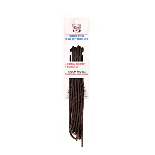 Kgs Braided Nylon Heavy Duty Boot Laces Durable Shoe Laces Made from Braided Nylon, Perfect for Heavy Duty Work Boots