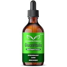 (حزمة واحدة) قطرات GlucoVitalis، جميع التركيبات الطبيعية، مكمل سائل GlucoVitalis، مستخلص فيتامين للرجال والنساء