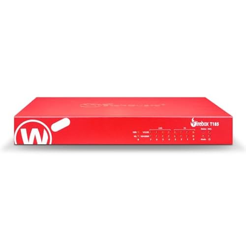 Trade Up to WatchGuard Firebox T185 with 3 Year Total Security Suite - High-Performance Firewall, SFP, 2.5Gb & 1Gb Ports, Enterprise Branch Security WGT185673