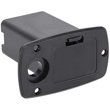 Black 9V Battery Case Holder Box - Active Bass Guitar Pickup Battery Compartment for Electric Guitar and Bass Accessories - Durable Replacement Cover for Musical Essential Instrument Parts, Slides