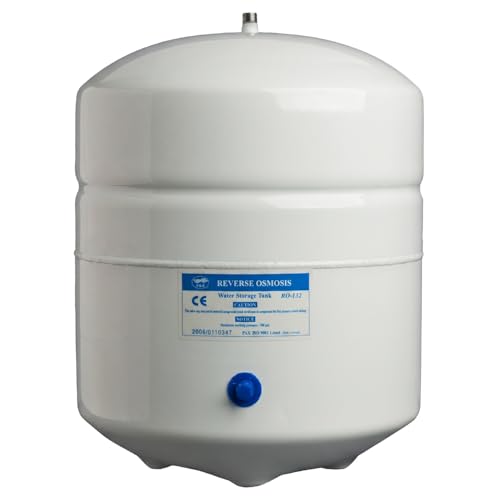 4.5 Gallon Reverse Osmosis Tank 100 PSI Pressure NSF Certified Metal RO Tank for Water Storage with Food-Grade Liner, Reliable Replacement for Home Drinking Water Systems