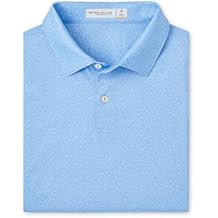PETER MILLAR Men's Cottage Blue Featherweight Nautical Knots Polo XL