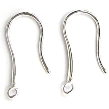 4 pcs .925 Sterling Silver Ear Wire Earwires French Hook/Earring Dangle Connector/Findings/Bright