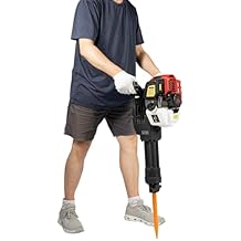 مطرقة جاك مطرقة ، 2 مطرقة جاك مطرقة 52CC كهربائية Jackhammer للخدمة الشاقة ، 1900W جاك حفر الغاز بالطاقة ، 1500 BPM قواطع الخرسانة مع الأزاميل * 2 ، حفارة محمولة حديقة شجرة الحفر   
