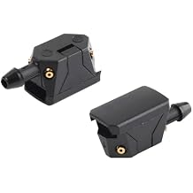2 PCS Front Windshield Washer Nozzles, 4 Holes Straight Column Auto Window Wiper Washer Sprayers, Universal Windshield Left Right Wiper Sprayer Nozzle for Cars Trucks SUVs