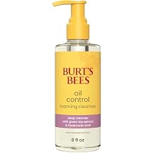 Burt's Bees Oil Control Foaming Cleanser; For Oily Skin; Safe for Sensitive Skin; Deeply Cleanses, Includes Green Tea Extract and Hyaluronic Acid; 8 Fl. Oz.