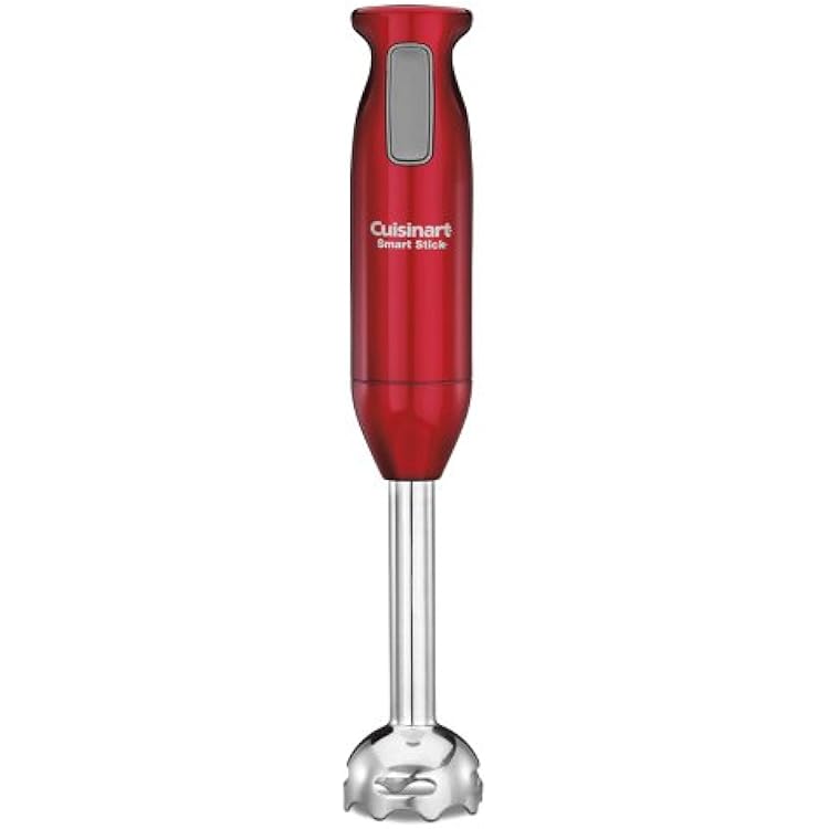 Cuisinart CSB-76MR SmartStick 200 واط خلاط اليد الغمر ، أحمر معدني