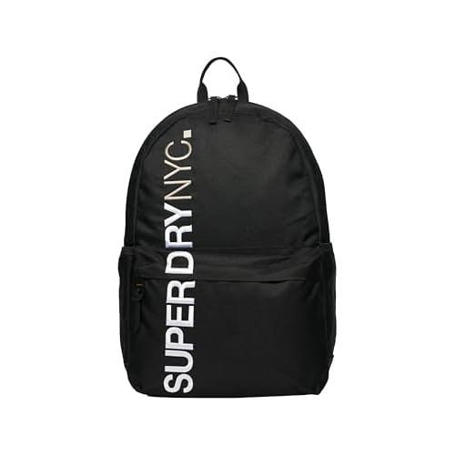 حقيبة ظهر Superdry NYC Montana للرجال بسعة 18 لترًا، باللون الأسود، مقاس واحد