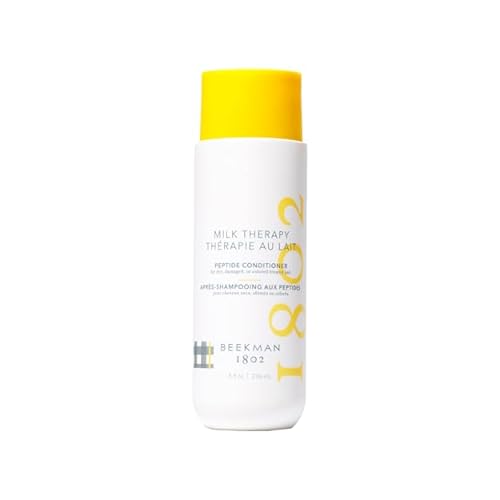 Beekman 1802 Milk Therapy Peptide Conditioner for Dry, Damaged & Color-Treated Hair Goat Milk Protein, Collagen & Peptide Formula for Softness, Shine & Frizz Control Sulfate-Free, 8 Fl Oz
