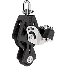 Lewmar 72MM Synchro Fiddle Becket Cam for Speed, Efficiency and Superior handling, Bearing Block with Ball Bearing Performance, Self-aligning Head Allows 30 Float, Compatible with 3/8"-1/2" Lines