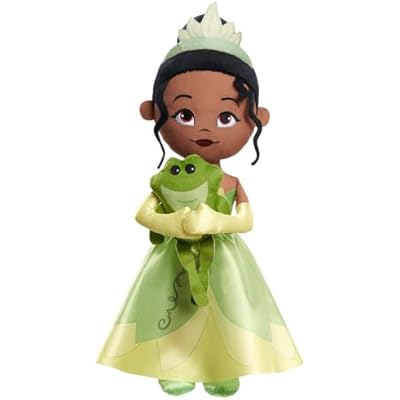 Disney Princess Lil Friends Plush Tiana & Naveen 14.5-inch Plush Doll, Officially Licensed Kids Toys for Ages 3 Up, Gifts and Presents by Just Play