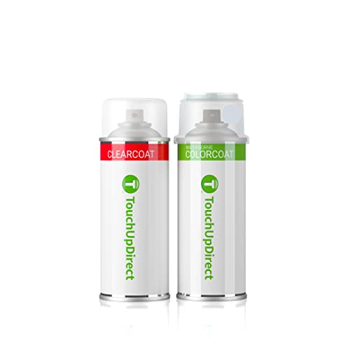TouchUpDirect 92TX1 92UX1 Arctic Silver Metallic Compatible with Porsche Exact Match Touch Up Paint Aerosol - Essential Kit