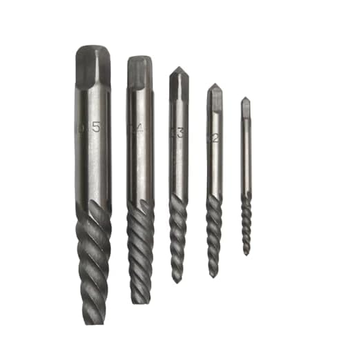 Drill America - DEWEZS1- 5 5 قطعة مستخرج مثقاب مثقب مثقب من الصلب الكربوني مع 5 - مستخرجون ، مقاسات # 1 - # 5 ، سلسلة DEWEZ