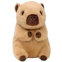TY Beanie Boos T37391 لارا الكابيبارا ذات العيون الذهبية الكبيرة واللمعان - لعبة القطيفة ذات العيون الكبيرة اللامعة - 15 سم
