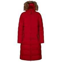 Trespass Womens Audrey Padded Faux Fur Hooded Jacket - Red - S