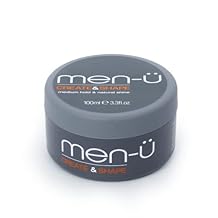 men-u CREATE AND SHAPE 100ml يضيف الملمس والتعريف، وينعم ويزيل التجعد. معجون شعر ذو ثبات متوسط ولمعان متوسط. 100 مل