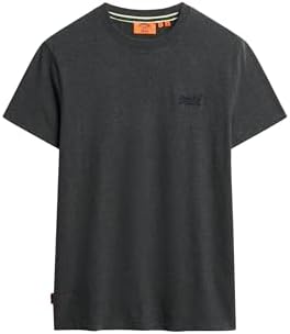 تي شيرت Superdry Mens Essential Logo EMB للرجال، أزرق