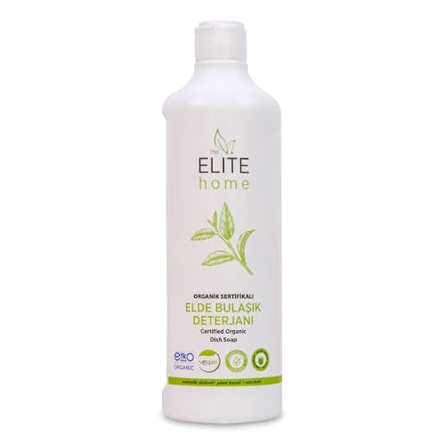 منظف أطباق اليد العضوي المعتمد من Elite Home خالي من الرائحة، 750 مل