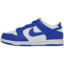 حذاء كرة السلة للأطفال ما قبل المدرسة من Dunk Low (أبيض/هايبر رويال/هايبر رويال) (FB9108-131، أزرق/أبيض) مقاس 2
