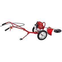 جزازة العشب ثنائية الأشواط التي تعمل بالغاز من Walk Behind Weed Wacker، بقوة 2.41 حصان، سعة 49 سم مكعب، تعمل بالبنزين ومبردة بالهواء، وقاطعة الأعشاب الضارة بعجلات، وقاطعة العشب القابلة لتعديل الارتفاع للعشب والشجيرات