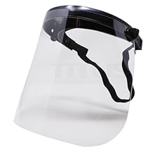 TITUS Safety Face Shield Spray Guard Visor Mask Sanding Grinding Polishing Adjustable ANSI PPE fit over Glasses Protection