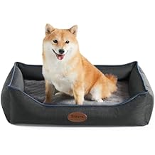 Tidore Orthopedic Dog Beds for Small Dogs, Durable Egg Crate Foam Sofa Dog Bed wit Washable Removable Cover, Waterproof Lining, Pet Bed for Medium Dogs, Dark Grey