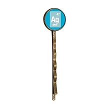 Ag Silver Chemical Element Science Retro Metal Hair Bobby Pin Headwear
