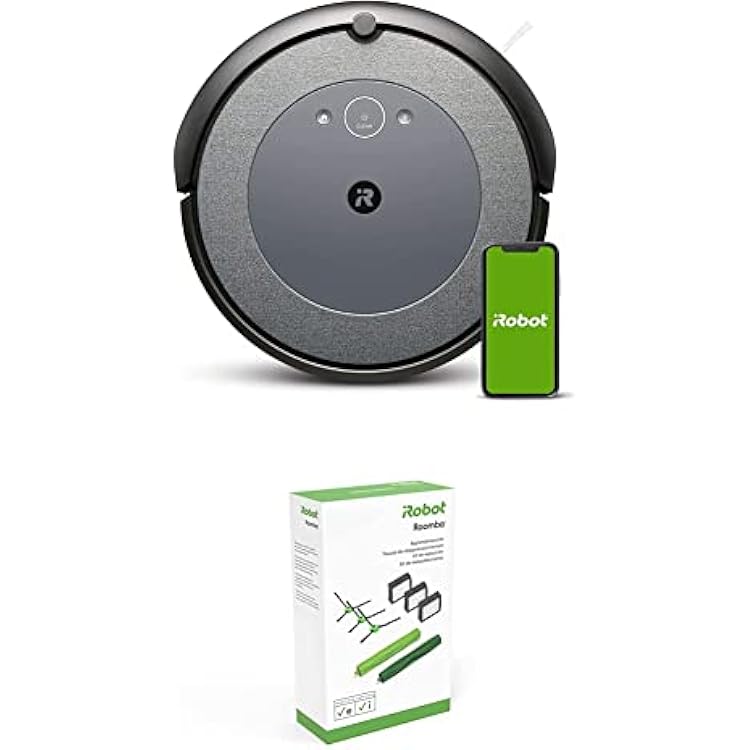 iRobot Roomba i3 3150 مكنسة كهربائية روبوتية متصلة بشبكة Wi-Fi - قطع غيار أصلية لرسم الخرائط متصلة بشبكة Wi-Fi - مجموعة تجديد سلسلة Roomba e وi