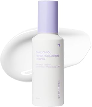 Deoproce Bakuchiol Repair Solution Lotion, Facial Emulsion, moisturizer Korean Anti-Aging, Hydrating & Skin-Smoothing Face Toner with Retinal, Glutathione & Madecassoside 150ml