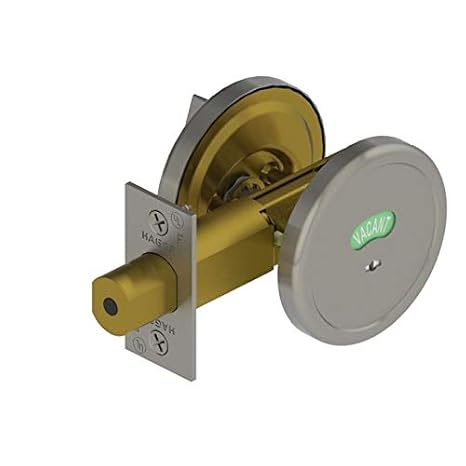 Hager 321626D دوران الإبهام بواسطة مؤشر الإشغال Deadbolt # 143041 لمسة نهائية من الكروم الساتان