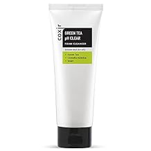 coxir GREENTEA PH CLEAR FOAM CLEANSER 5.07 Fl Oz l Low pH Formula Facial Washes l deep cleanses pores and remove dead skin cells on skin, Korean skincare
