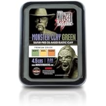 Monster Clay Premium Modeling Clay (أخضر - متوسط - 4.5 رطل)