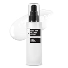 coxir BLACK SNAIL COLLAGEN EMULSION | Black Rice, Snail Mucin, Collagen, Hyaluronic Acid | Lightweight Face Moisturizer | Firming, Nourishing, Korean Skin Care [100ml/3.38 fl.oz]
