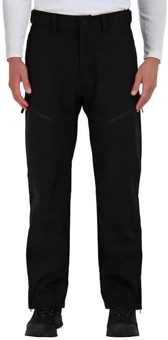 Gerry Men’s Fleece Lined Snow Pants – Waterproof Insulated Ski Pants with Adjustable Waist and Ventilated Thighs Black, M