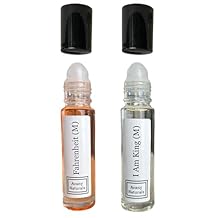 مجموعة عينات عطور للرجال - رول كولونيا للرجال، عطر مكرر، عطر بديل، كولونيا بحجم السفر، زيت الجسم المعطر، مجموعة مكونة من قطعتين (ثنائي مكثف)