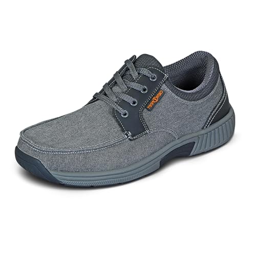 Orthofeet Mens Orthopedic Porto Canvas Casual Shoes
